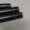 Thestoa Shower Curtain Rod Adjustable 43-78 inch, 1"Diameter Spring Tension Curtain Rod No Drill, Anti-Rust Non-Slip Shower Rod, Black Shower Curtain Rod for Bathroom Tension