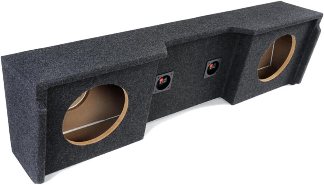 Bbox Dual Sealed 10 Inch Subwoofer Enclosure - Accu-Tuned Subwoofer Box Improves Audio Quality, Sound & Bass - Fits 1999-2007 Chevrolet/GMC Silverado/Sierra Extended Cab,Charcoal