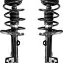 Front Complete Struts Shocks Absorber with Coil Spring Assembly Replacement for 2014-2019 Corolla 1.8L 2 PCS 172989+172990 (Black)
