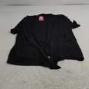 ADANIKI Womens Short Sleeve Open Front Lightweight Casual Comfy Long Line Drape Hem Soft Modal Cardigans Sweater, L