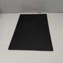 OMYOPY Rubber Bar Service Mat for Countertop 18 x 12 Inch, Non Slip Black Dish Drying Spill Matting for Bars, Restaurants, Coffee Shops