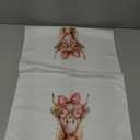 Fewgb Highland Cow Kitchen Towel Gifts for Valentines Valentine's Day, Trendy Coquette Dish Towels Dishcloths Tea Towels Decorative, Highland Hyland Cow Hand Towel for Kitchen Bathroom Decor 16x24