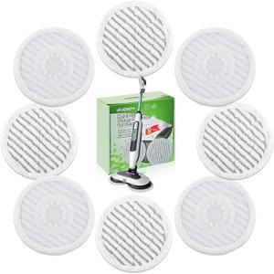 8 Pack Steam Mop Replacement Pads for Shark S8001 S7001 S7201 S7000AMZ S8201 Steam and Scrub Mop Pads Repeatedly Washed for All Floors Cleaning