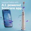 Philips Sonicare DiamondClean Prestige 9900 Rechargeable Electric Toothbrush with SenseIQ, 5 Premium All-in-One Brush Heads, Plaque Removal, Gum Care, Whitening, Champagne, BD9001AZ