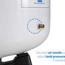 iSpring T32M Pressurized Water Storage Tank with Ball Valve for Reverse Osmosis RO Systems, 4 Gallon, 1/4" Tank Valve Included, White