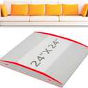 HAVARGO Couch Cushion Support High Density Foam 24X24X2.4 Inches Sofa Couch Supports for Sagging Cushions Light Grey 1Pc with Anti Slip Mesh Fabric