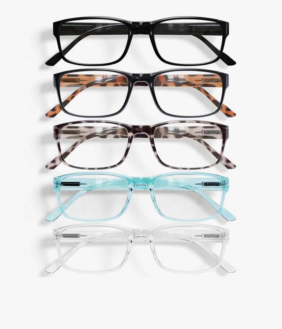 Gaoye Professional Reading Glasses for All Day - Computer Readers with Blue Light Protection - Value Pack
