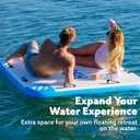 SLOOSH Inflatable Floating Dock, Inflatable Dock Floating Platform, Portable Air Dock Platform Fit for Pool, Lake, Beach with Non-Slip Surface
