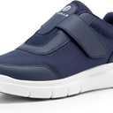 FitVille Diabetic Shoes for Men Extra Wide Width, Swollen Feet Shoes for Diabetics Pain Relief(Dark Blue, 12.5 Extra Wide)
