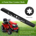 46 Inch Mower Blades 942-04244A for Cub-Cad et XT1-LT46 XT2 LTX1045 LTX1046, 942-04290 High Lift Blades Replace for 942-04244, 742-04244, 742-04244A, 742-04290, 2 Pack