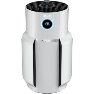 Shark Air Purifier for Home with NeverChange(5-Year) HEPA Air Filter, 1400 sq. ft. for Powerful Multi-Room Purification, Filters Smoke, Captures 99.98% of Particles & Dust, HP302, White