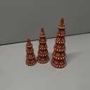 Roowest 3 Pack De Barro Mexicanos Christmas Tree Tabletop Resin Desk Centerpieces Table Tree Decor Festive Ornament for Accents Christmas Mantel Shelf Home Mexican Holiday Party Decorations