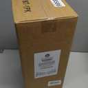 kitchentoolz Large 2 Gallon Glass Mason Jar with Big Airtight Metal Lid and Carry Handle  Wide Mouth Square Container with Measurements for Dry Goods, Bulk Storage, and Food Prep (Pack of 1)