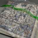 Hallway Washable Runner Rug - 4x2 Kitchen Rugs Entryway Rug Runner Vintage Soft Floor Mat Non Slip Indoor Farmhouse Carpet for Bathroom Living Room Bedroom (4x2 Brick)