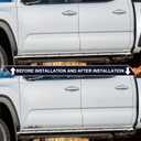 2 PCS 7 Inch Snow Mountain Graphic Logo Badge Emblem, Trunk Mountain Emblem for Car Trunk Tailgate Emblem (Black White)