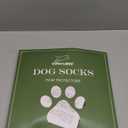 EXPAWLORER 6Pcs Anti Slip Dog Socks to Prevent Licking Paws, Dog Shoes for Hot Pavement, Double Sides Dog Boots & Paw Protectors Booties for Hardwood Floors with Grip Senior Dogs (Grey, Medium)