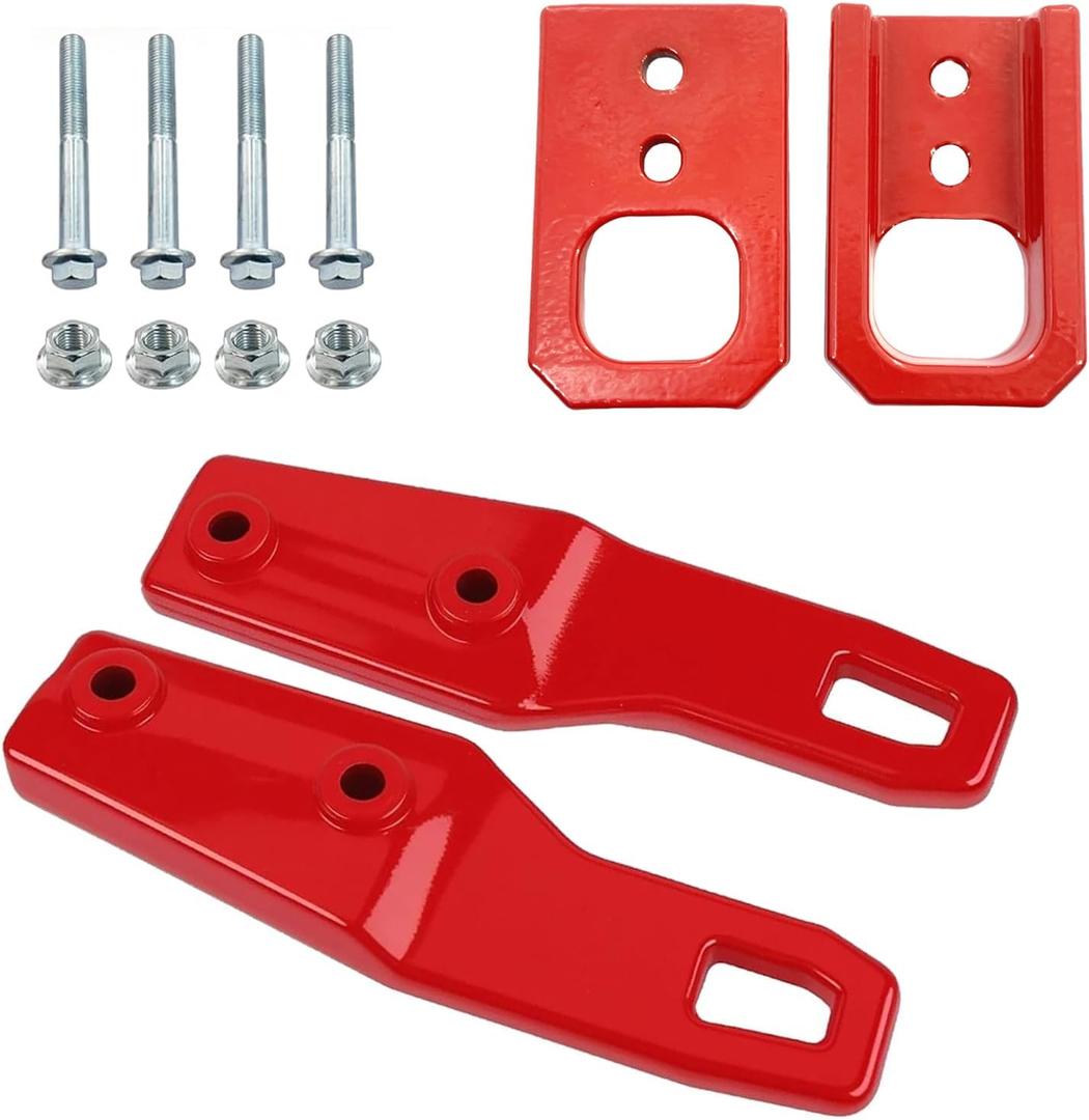 Front & Rear Tow Hook Kit Fit for Toyota Tacoma 2024 2025 2026 Red