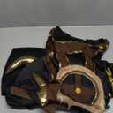 Morph Viking Costume Men Renaissance Viking Halloween Barbarian Costume for Men (Large, Brown)