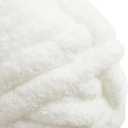 Chunky Yarn for Hand Knitting Soft Jumbo Bulky Fluffy Chenille Yarn for Crocheting Blanket Scarf DIY 8 Pack (White, 28yds, 8 Ounces Each)