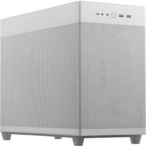 ASUS Prime AP201 33-Liter Micro ATX White PC case with Tool-Free Side Panels and a Quasi-Filter mesh, with Support for 360 mm Coolers, Graphics Cards up to 338 mm Long, and Standard ATX PSUs
