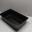 PLPA8006BK Food Pan, Full Size, 6" deep, Shatter and Scratch Resistant, Dishwasher Safe, Polycarbonate, Black, NSF