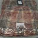 Women's Sherpa Lined Jackets Sherpa Turn-Down Collar Warm Winter Fleece Flannel Jacket for Women Trendy (XX-Large, Orange/White)