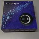 Rugort Portable CD Player - Small Rechargeable Bluetooth 5.0 Player for Home with Headphones with HiFi Stereo Sound, CD Player for Car Through AUX with Anti-Skip Protection