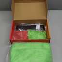 Mojonnie Green Costume Adult 8PCS Adult Halloween Christmas Santa Claus Costume for Men Santa Suit Furry Cosplay Suit (Large)