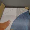 Framed Abstract Wall Art for Living Room,3-piece Set of Famous Paintings Posters Prints Minimalism Natural Fusion Bedroom Bathroom Office Wall Art Deco Large Size 24 "X 32" (24 "X 32") (Black,Yellow)