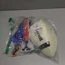 Glow in The Dark Football Size 9 & Youth Size 6, Luminous Glowing Footballs Super Grip Composite Leather Football Balls with Pump and Ball Carry Bag