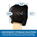 San Jamar Ocean Essence Tear-N-Dry Paper Towel Dispenser, Storage Solution for Bathroom and Kitchen, 14.44" x 11.75" x 9.13", 1 Count, Black Pearl