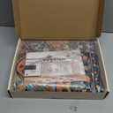 Bohemian Geometric Floral Runner Rug 2x3, Machine Washable, Soft Low Pile, Non-Slip Carpet for Laundry, Bedroom, Bathroom, Entryway | Black 