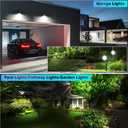 High Brightness 1000LM Outdoor Spot Lights for Yard, 3500K Warm White Spot Lights Outdoor with 4.9FT Electric Cord, 10W LED IP66 Waterproof Landscape Spotlights for Garden Tree Flag - 2 Pack