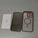 BERFY for iPhone 14 Pro Max Case, Compatible with MagSafe, Built-in Privacy Screen Protector and Camera Protection, Anti-Spy Full Body Shockproof Clear Phone Case for 14 Pro Max 6.7", Desert Gold