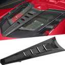 Rear Split Window Applique,Carbon Fiber Pattern Car Rear Hatchback Louver Molding Trim Panel Exterior Accessories for Corvette C8 Stingray Z51 2020+ for C8 Z06/E-ray 2023+