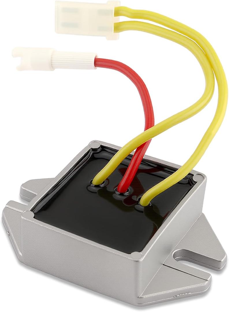 AUTOKAY 12 Volt Electrical Voltage Regulator 845907 394890 797375 LG691185 MIU14388 Fits for 192400 196400 226400 280700 351700 28M700 18HP to 24HP engines with 10A 13A 14A and 16A charging system