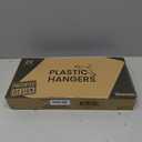 Plastic Hangers 20 Pack Black - Clothes Hangers - Makes The Perfect Coat Hanger and General Space Saving Hangers for Closet and New Apartment Essentials - Percheros Ganchos para Colgar Ropa Hangars