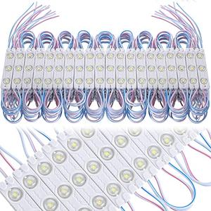 Riakrum 500 Pcs LED Module White 6500k 1.2W LED Storefront Waterproof Replacement Lights for Inflatables Decorative Module Light with Tape Adhesive Backside for Christmas Letter Advertising Signs