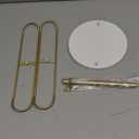 Dahey Headband Holder Organizer Metal 2-Tier Hair Hoop Display Stand Headband Organizer Storage Hair Ropes Accessories Bracelets Bangles Bedroom College Dorm Decor for Girls Women, Gold