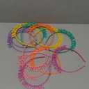 12 Pack/6 Pairs Candy Color Happy Birthday Headbands with Teeth Plastic Hair Hoops Bands Clasps Party Decoration Tiara Crowns Accessories for Toddlers Kids Teens Girls Women