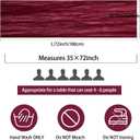 12 Pack Cheesecloth Table Runner 35x72 Inch Boho Gauze Table Runner Rustic Cheese Cloth Long Romantic Table Runners for Wedding Bridal Shower Birthday Party Table Decor (Burgundy)