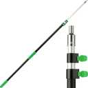 Bates- Telescopic Extension Pole, 12 Ft, Aluminum Alloy, Sturdy Multi-Purpose Extension Pole with Flip-Lock Design for Painting, Dusting and Cleaning, 12 Ft, 1 Pack