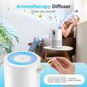MOOKA Air Purifiers for Home Large Room up to 1076ft, H13 True HEPA Air Filter Cleaner, Odor Eliminator, Remove Smoke Dust Pollen Pet Dander, Night Light, B-D02L White