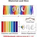 6 x Hot Air Balloon Highchair Banner for Baby - Party Theme Pull Flag, High Chair Fabric Garland, 1st First Birthday Banner, Photo Props, Handmade