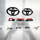 Genuine Toyota 2025 + Camry Hybrid LE AWD Gloss Black Emblem Overlays