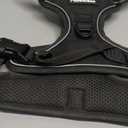 rabbitgoo Dog Harness No Pull with 2 Leash Clips, Adjustable Soft Padded, Reflective Oxford No Choke Pet Vest with Easy Control Handle for Large Dogs, Black, XL