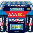 Rayovac High Energy AAA Batteries (2Packs of 30), Alkaline Triple A Batteries