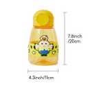 MINISO Minions Kids Water Bottle 27 oz Leak Proof Tumbler with Straw, Durable Cup with Lid Plastic Water Bottle with Strap for Kids Toddlers School Travel Sports Home Office Camp Minion Fans BPA-Free