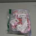 Mudder Valentine's Day Wooden Heart String Lights LED Fairy Hanging Love Lights Lamp Battery Operated Valentine's Day Decoration for Bedroom Festival Birthday Wedding(Red White Pink,20 Lights)