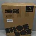 SEE SPRING X-Large Shoe Storage Box Fit Size 11, Clear Plastic Stackable Shoe Organizer for Closet, Space Saving Foldable Shoe Rack Sneaker Container Bin Holder, 12 Pack Clear